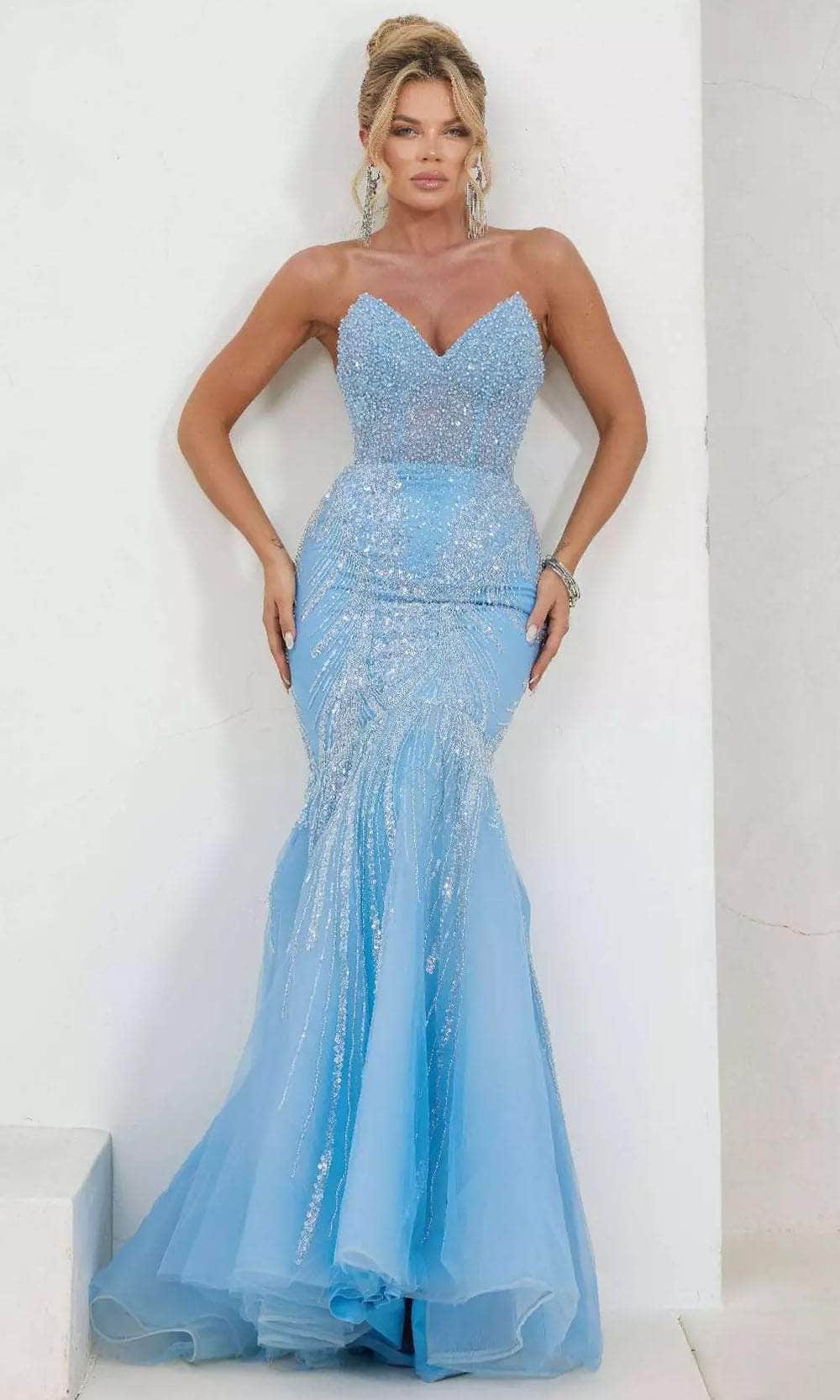 Image of Terani Couture 241P2171 - Bead Sequin Prom Dress