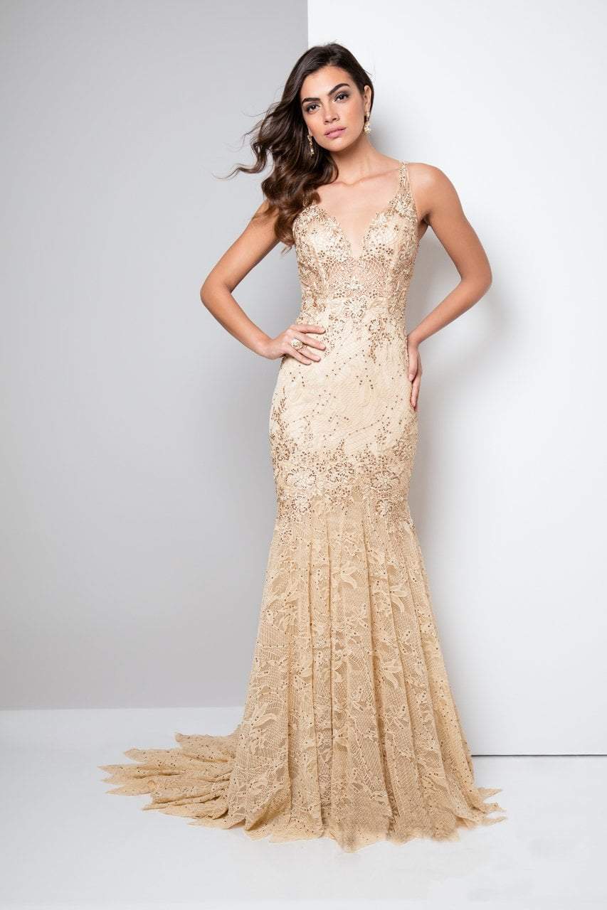 Image of Terani Couture - Embellished Mermaid Gown 1711GL3526