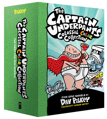 Image of The Captain Underpants Colossal Color Collection (Captain Underpants #1-5 Boxed Set)