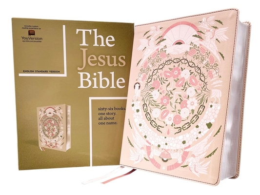 Image of The Jesus Bible Artist Edition Esv Leathersoft Peach Floral