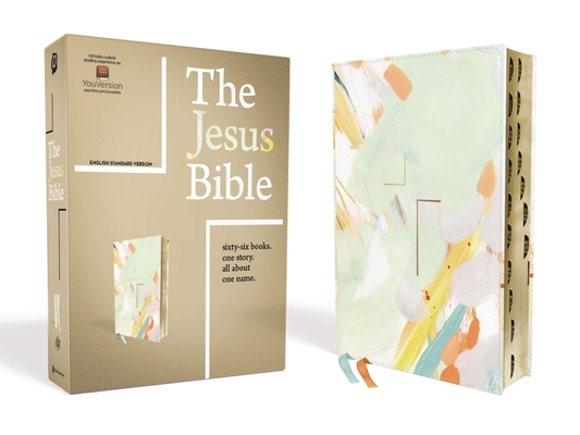 Image of The Jesus Bible ESV Edition Leathersoft Multi-Color/Teal Indexed