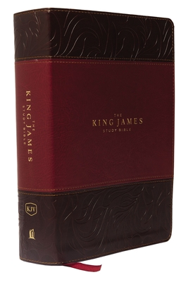 Image of The King James Study Bible Imitation Leather Burgundy Full-Color Edition