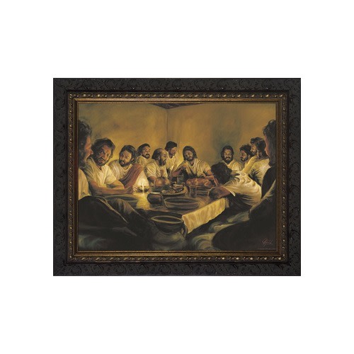 Image of The Last Supper with Dark Ornate Frame (Limited Edition)