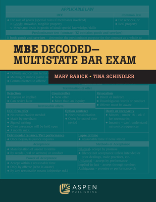 Image of The MBE Decoded: Multistate Bar Exam