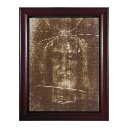 Image of The Shroud of Turin with Cherry Frame