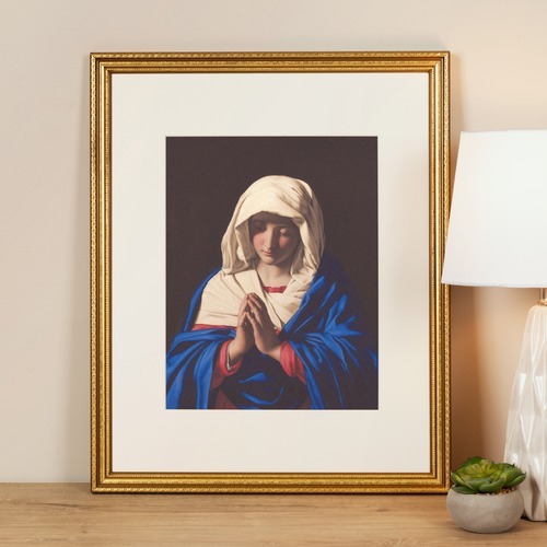 Image of The Virgin In Prayer Framed Print