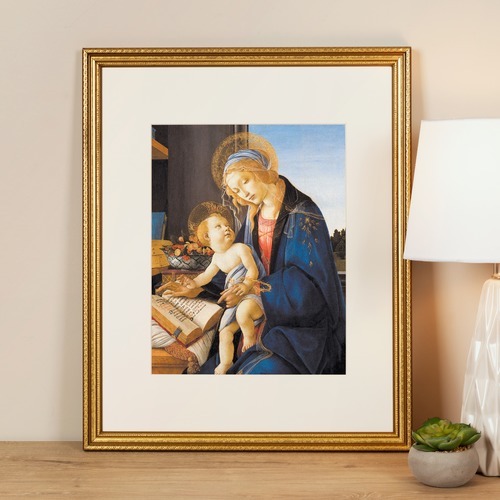 Image of The Virgin and Child (Madonna of Book) Framed Print