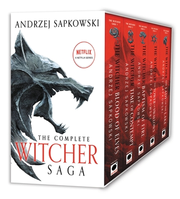Image of The Witcher Boxed Set: Blood of Elves the Time of Contempt Baptism of Fire the Tower of Swallows the Lady of the Lake