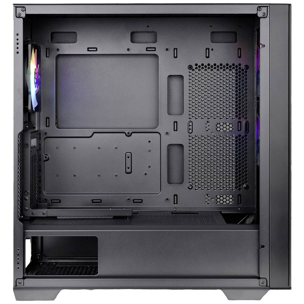 Image of Thermaltake CA-1S4-00M1WN-00 Midi tower PC casing Black 3 built-in LED fans LC compatibility Window Suitable for DIY