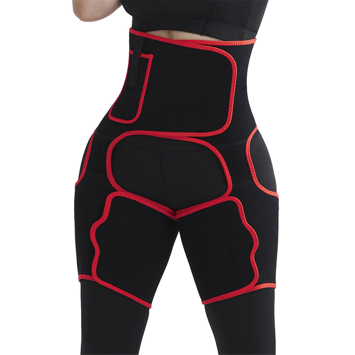 Image of Thigh Trimmer Belt Butt Lifter Body Shaper Leg Slimmer Sweat Trainer Home Gym Sport Fitness