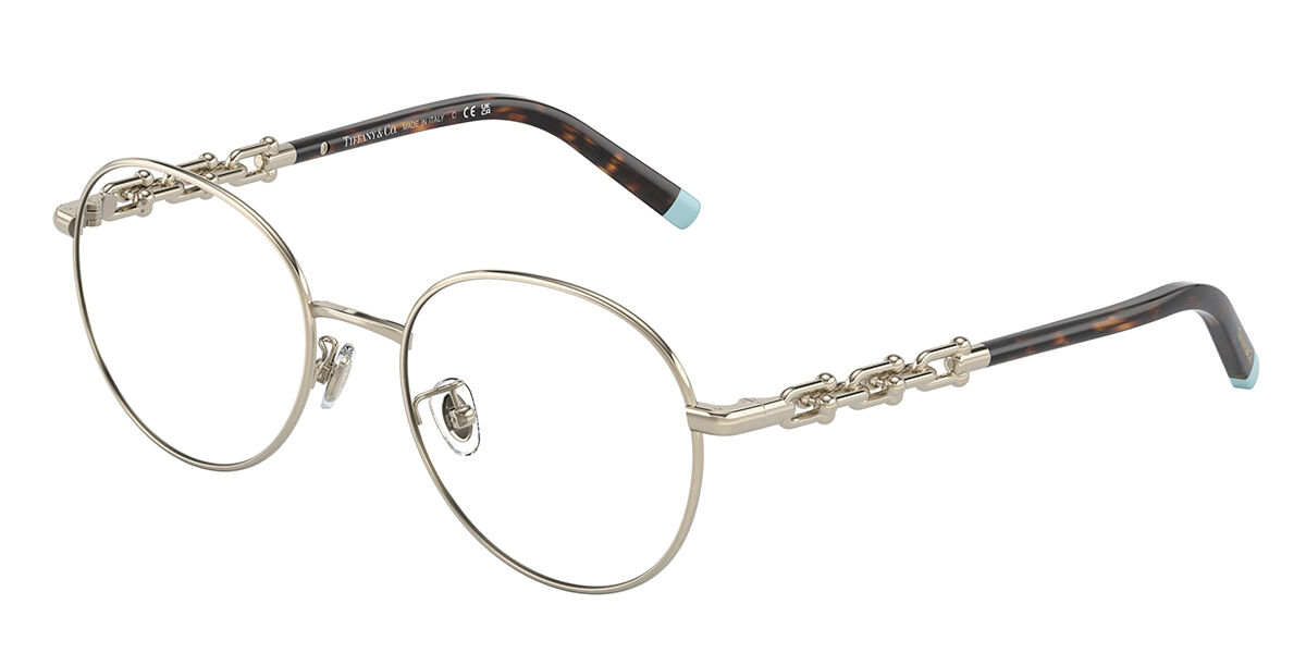 Image of Tiffany & Co TF1148D Asian Fit 6021 Óculos de Grau Dourados Feminino PRT