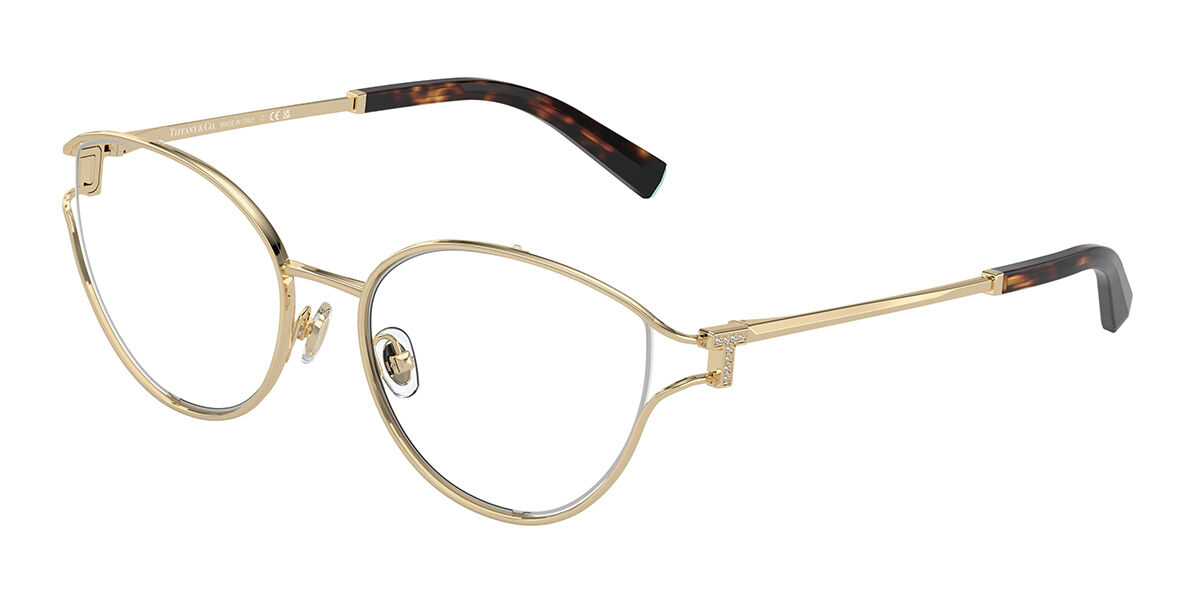 Image of Tiffany & Co TF1157B Asian Fit 6021 Óculos de Grau Dourados Feminino PRT