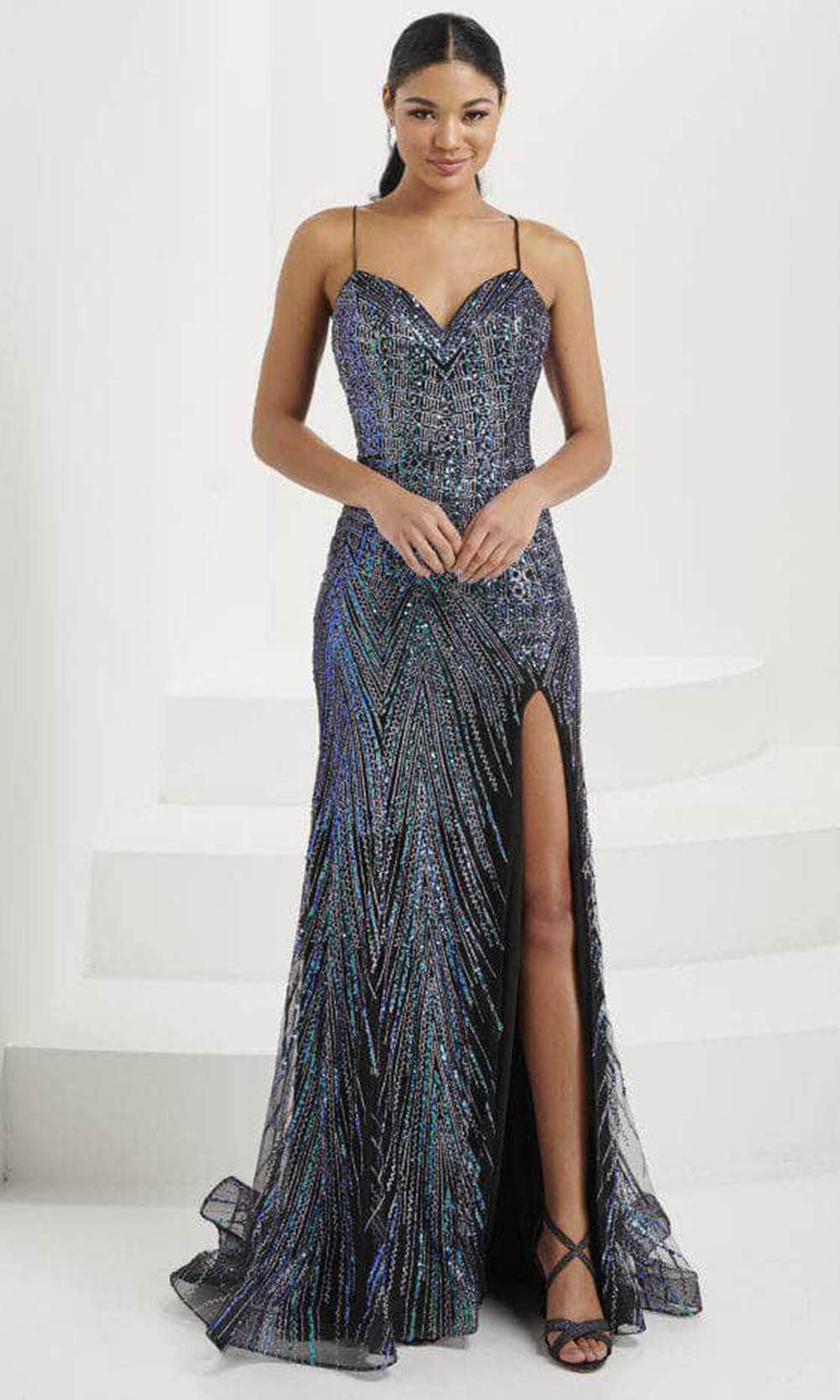 Image of Tiffany Designs 16094 - Embellished Sweetheart Evening Gown