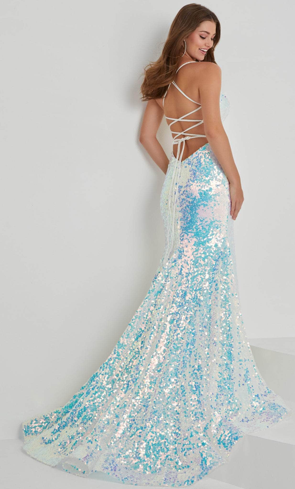 Image of Tiffany Designs by Christina Wu 16021 - Halter V-Neck Prom Gown
