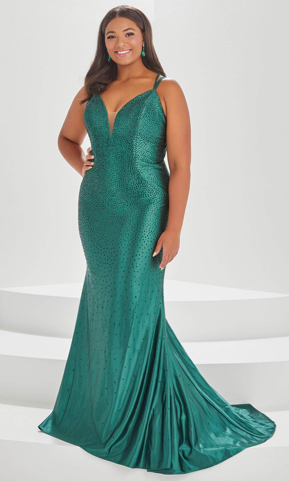 Image of Tiffany Designs by Christina Wu 16038 - Beaded Sweetheart Prom Gown