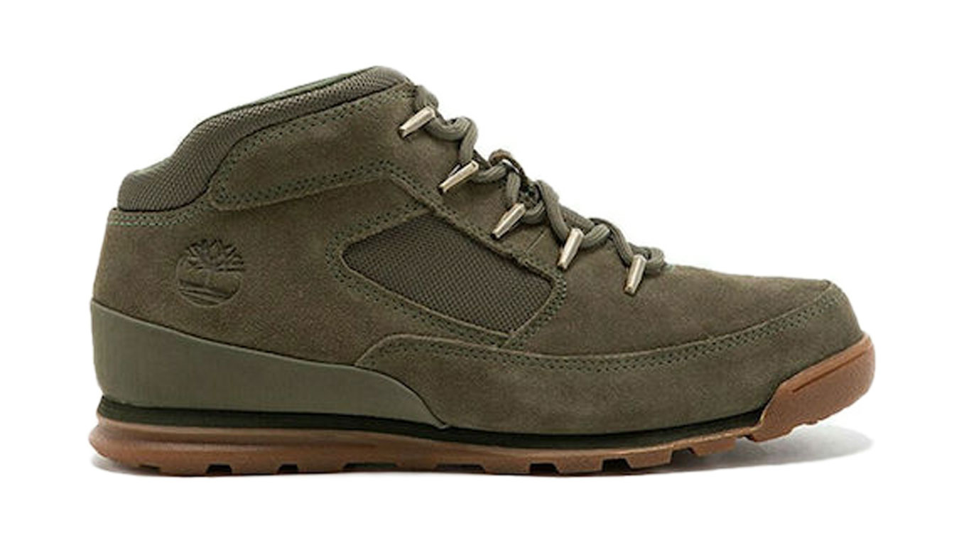 Image of Timberland Euro Rock Mid Hiker Green Suede CZ