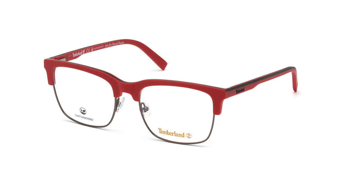 Image of Timberland TB1655 067 Óculos de Grau Vermelhos Masculino PRT