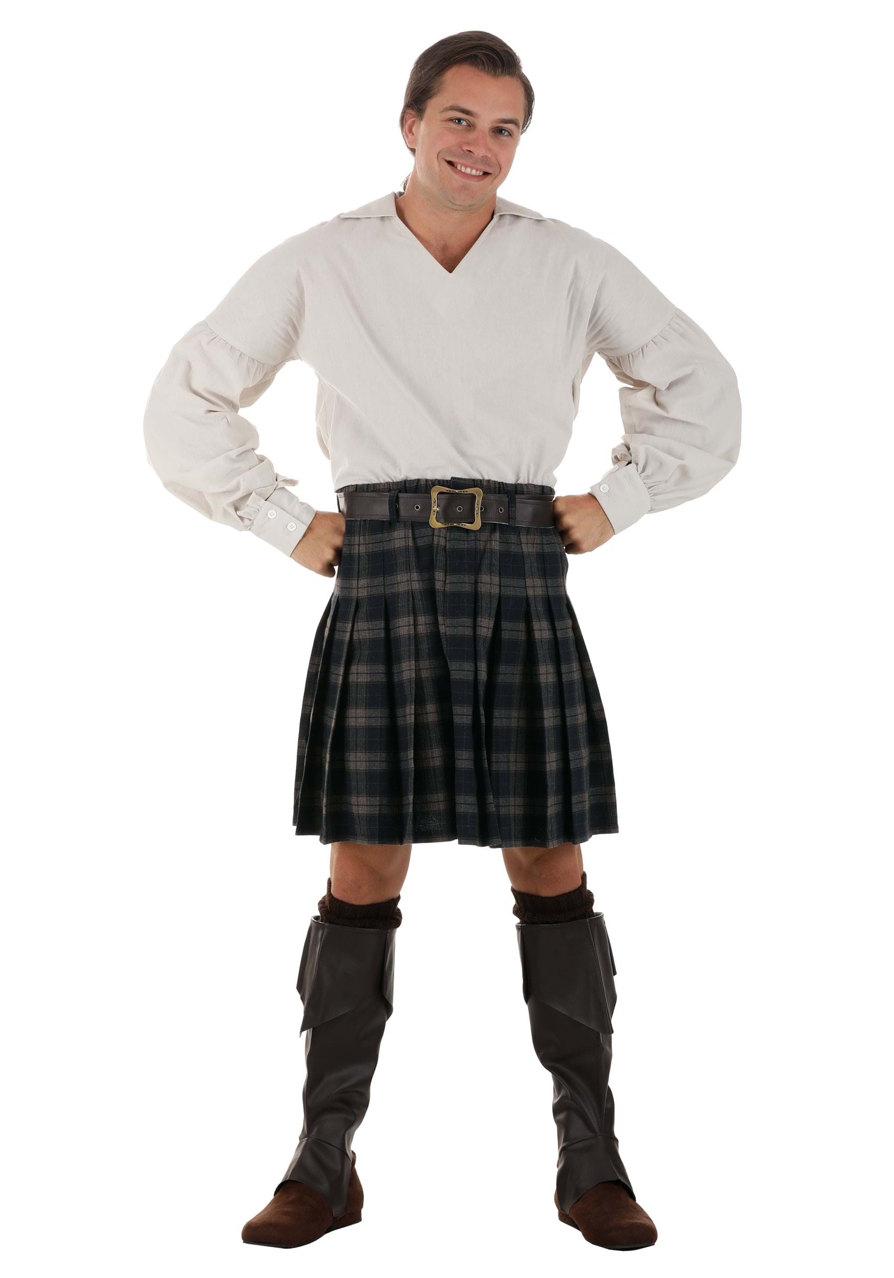 Image of Time Traveling Scottish Highland Men's Costume ID FUN4677AD-L