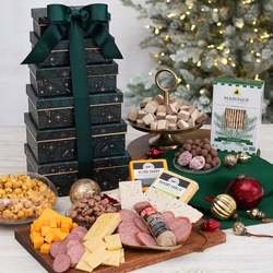 Image of 'Tis The Season Meat and Cheese Gift Tower