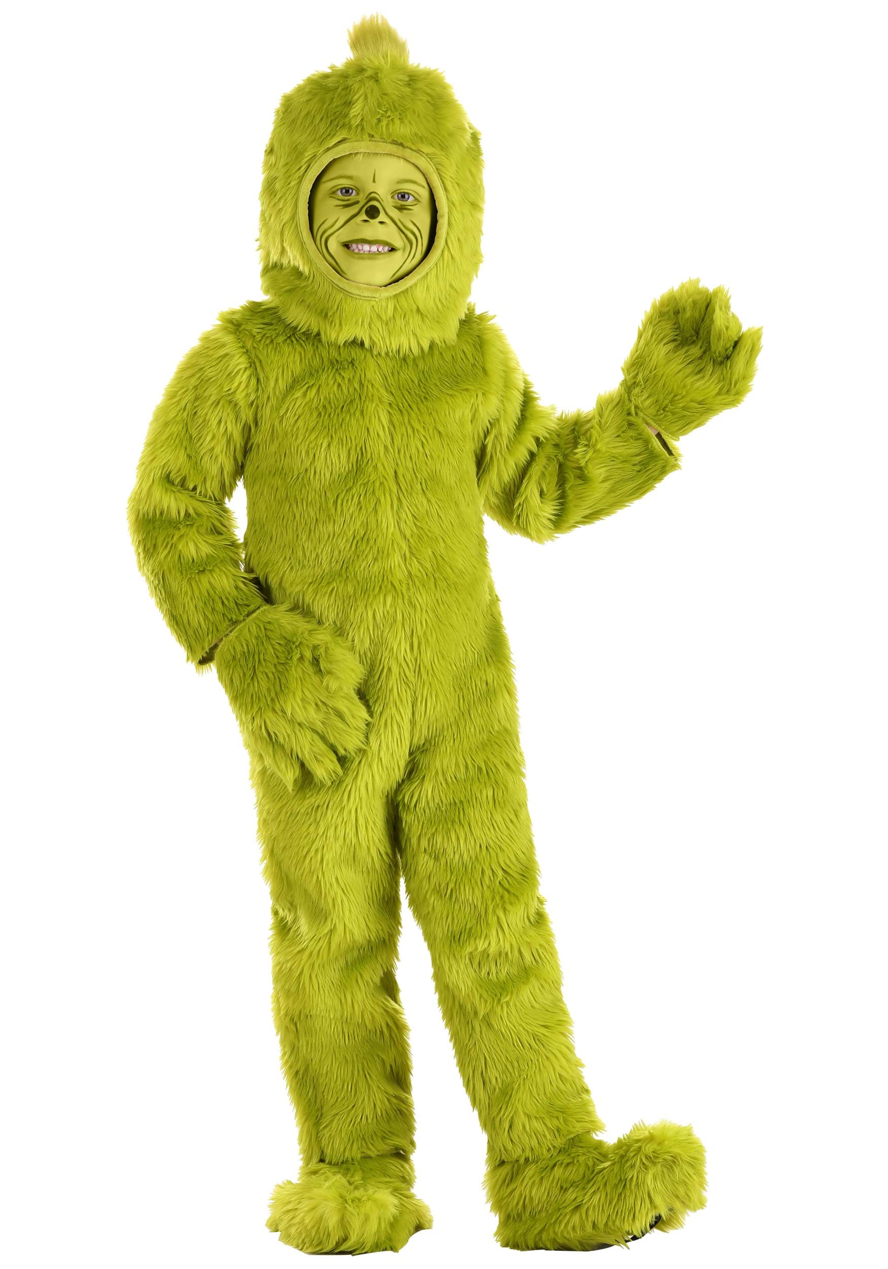 Image of Toddler Dr Seuss Grinch Open Face Costume ID EL451333-2T