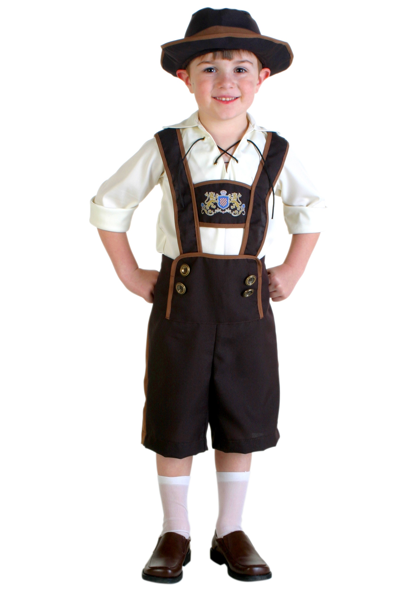 Image of Toddler Lederhosen Boy Costume | German Costumes for Kids ID FUN1073TD-18mo
