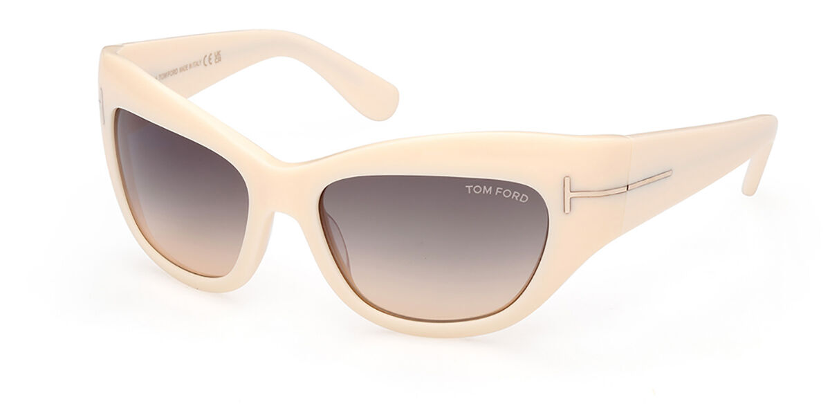 Image of Tom Ford FT1065 BRIANNA 25B 55 Lunettes De Soleil Femme Blanches FR