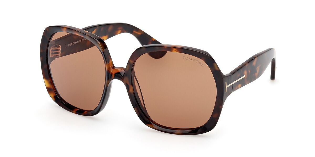 Image of Tom Ford FT1221 SAFFRON 52E Óculos de Sol Tortoiseshell Feminino PRT