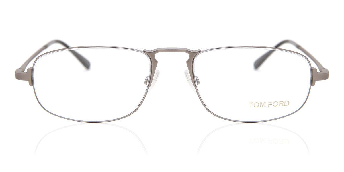 Image of Tom Ford FT5203 015 55 Srebrne Męskie Okulary Korekcyjne PL