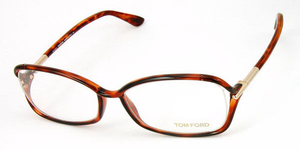Image of Tom Ford FT5206 056 55 Tortoiseshell Męskie Okulary Korekcyjne PL