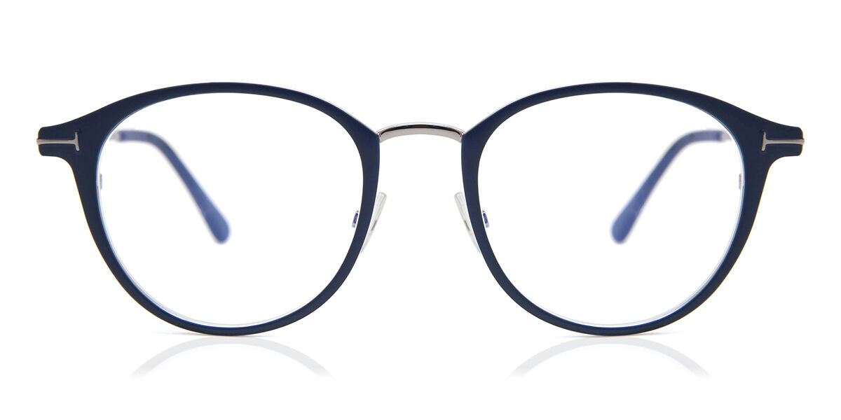 Image of Tom Ford FT5528-B Azules-Light Block 091 Gafas Recetadas para Hombre Azules ESP