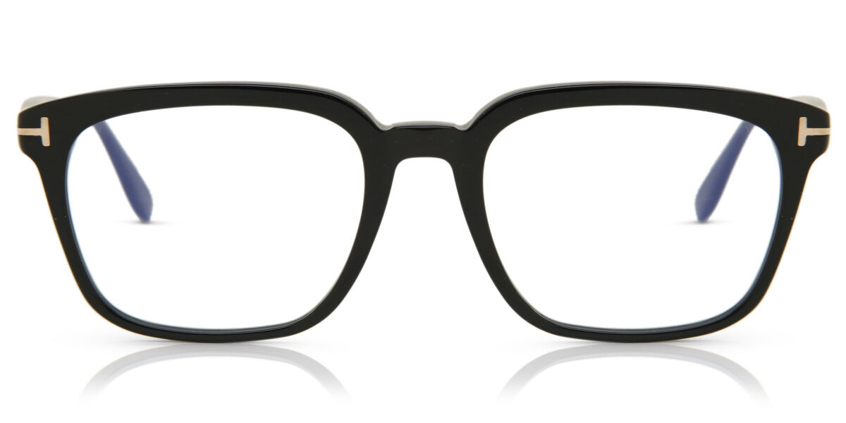 Image of Tom Ford FT5626-B Azuis-Light Block 001 Óculos de Grau Pretos Masculino BRLPT