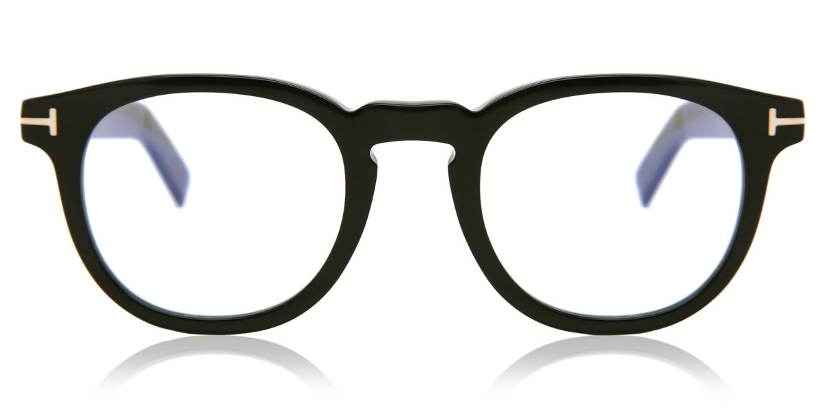 Image of Tom Ford FT5629-B Azuis-Light Block 001 Óculos de Grau Pretos Masculino BRLPT