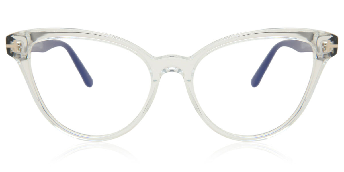 Image of Tom Ford FT5639-B Azuis-Light Block 026 Óculos de Grau Transparentes Feminino BRLPT