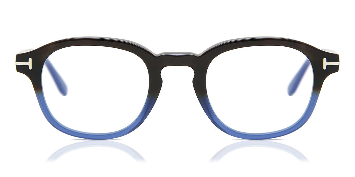 Image of Tom Ford FT5698-B Azules-Light Block 055 Gafas Recetadas para Hombre Careyshell ESP