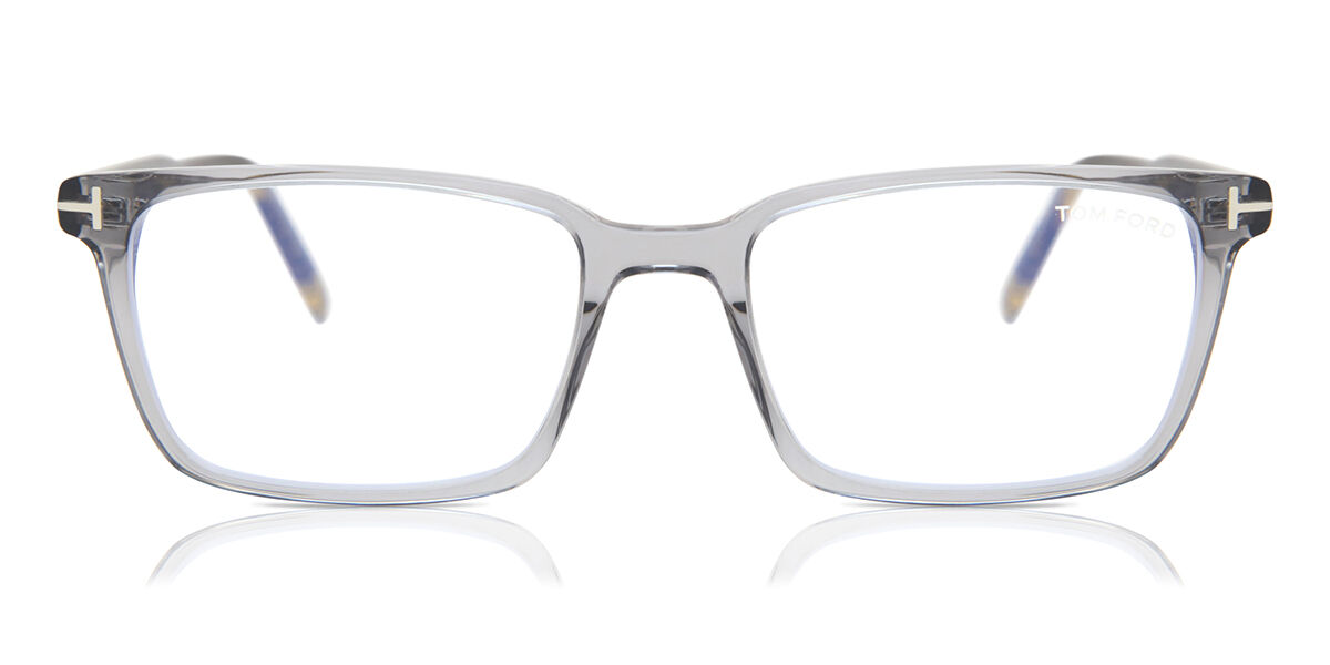 Image of Tom Ford FT5802-B Azuis-Light Block 020 Óculos de Grau Transparentes Masculino BRLPT