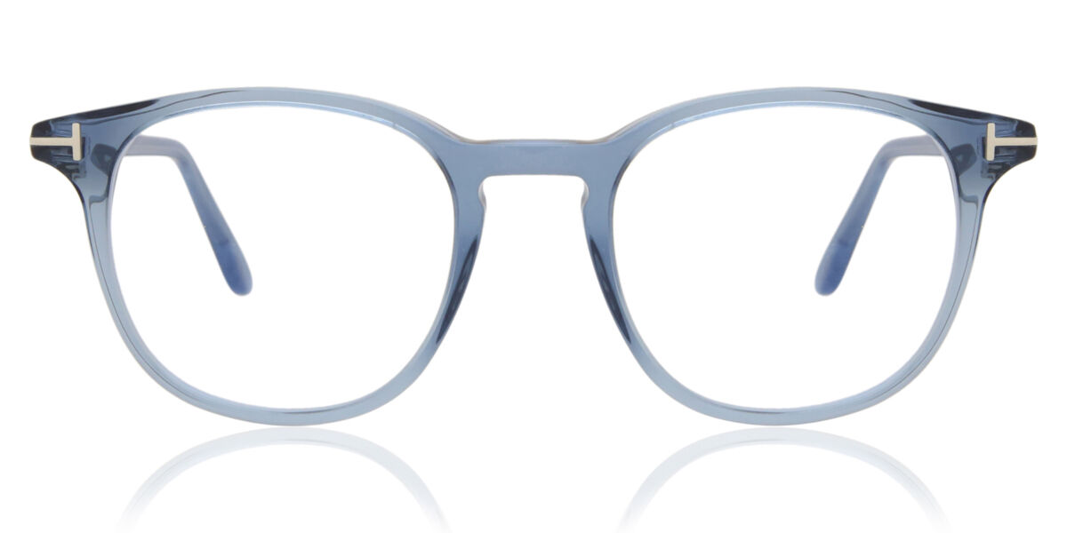 Image of Tom Ford FT5832-B Azuis-Light Block 090 Óculos de Grau Azuis Masculino BRLPT