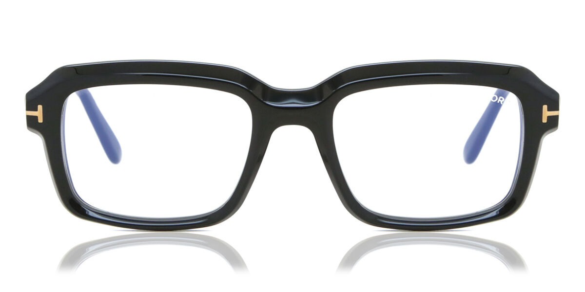 Image of Tom Ford FT5888-B Azuis-Light Block 001 Óculos de Grau Pretos Masculino BRLPT
