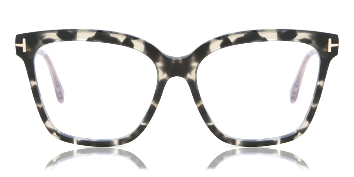 Image of Tom Ford FT5892-B Azuis-Light Block 005 Óculos de Grau Tortoiseshell Feminino BRLPT