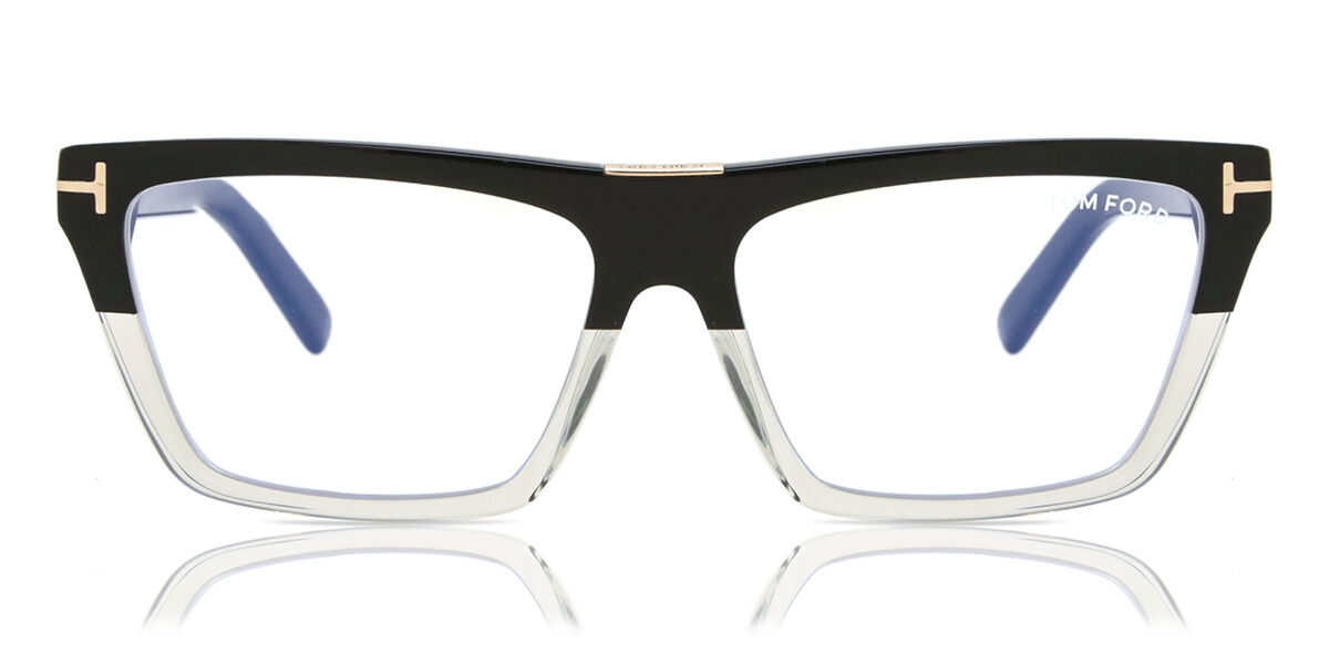 Image of Tom Ford FT5912-B Azuis-Light Block 005 Óculos de Grau Transparentes Feminino BRLPT