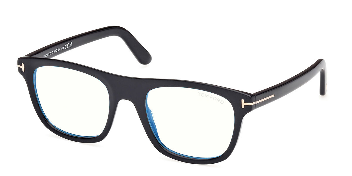 Image of Tom Ford FT5939-B Azules-Light Block 001 Gafas Recetadas para Hombre Negras ESP