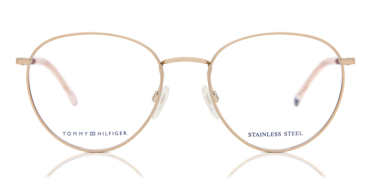 Image of Tommy Hilfiger TH 1727 DDB 52 Złote Damskie Okulary Korekcyjne PL