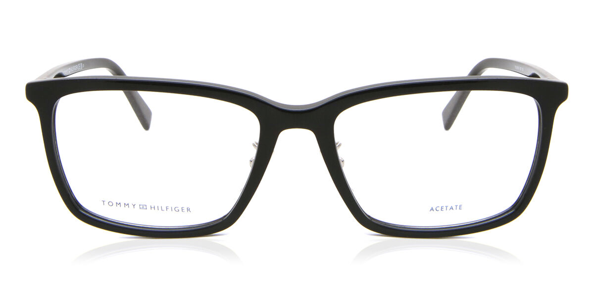 Image of Tommy Hilfiger TH 2013/F Formato Asiático 807 Óculos de Grau Pretos Masculino BRLPT