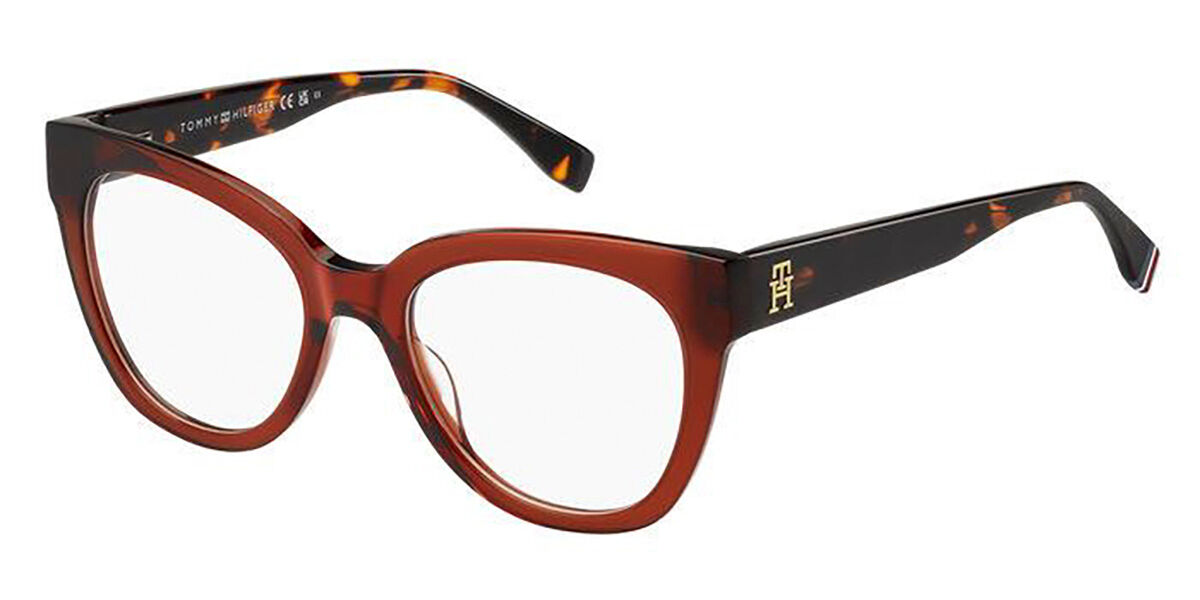 Image of Tommy Hilfiger TH 2054 C9A 52 Czerwone Damskie Okulary Korekcyjne PL