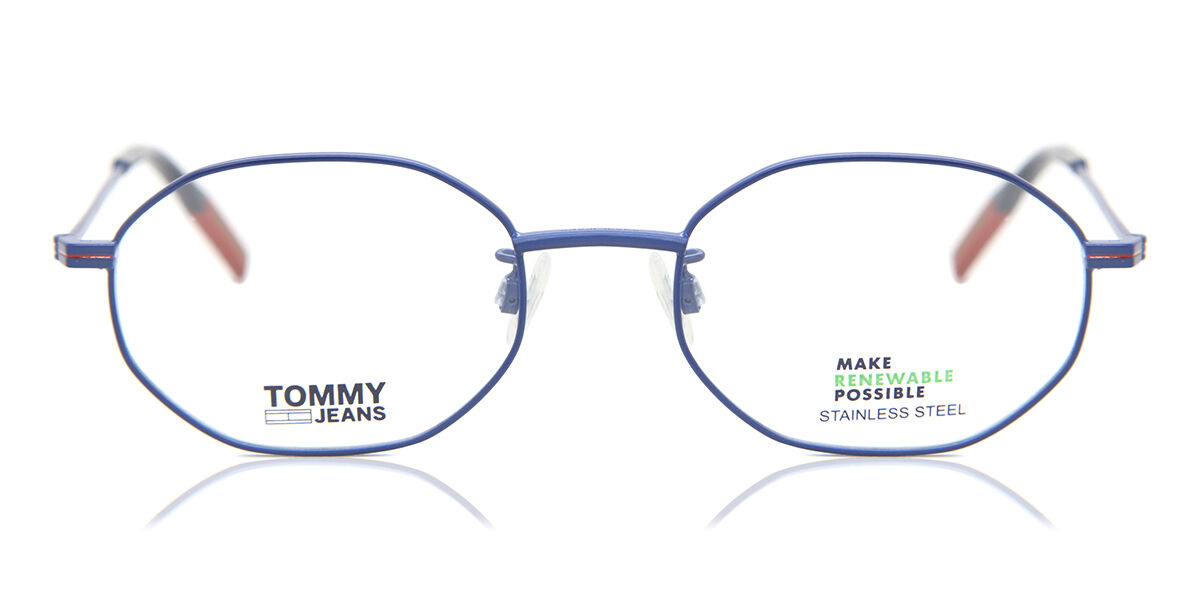 Image of Tommy Hilfiger TJ 0022 WIR 50 Niebieskie Męskie Okulary Korekcyjne PL