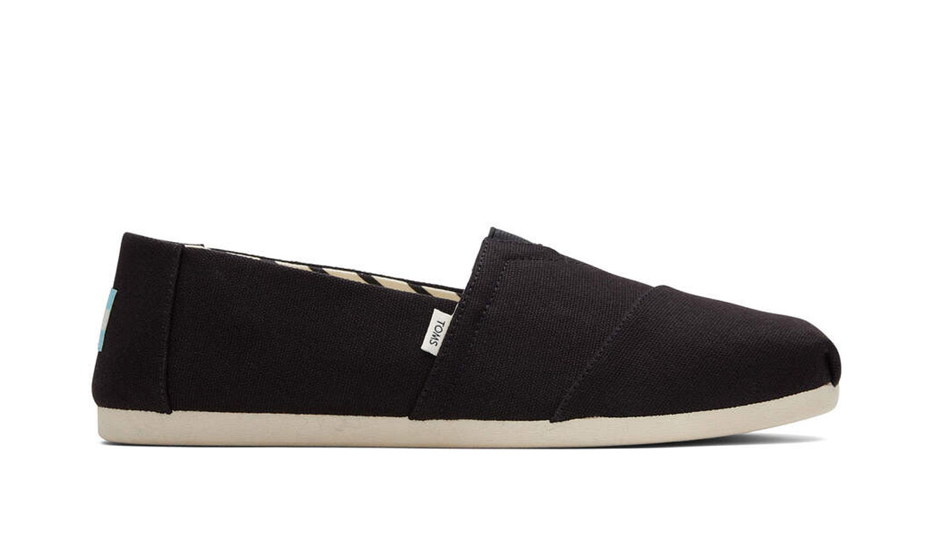 Image of Toms Alpargata BLack Recycled Cotton Canvas RO