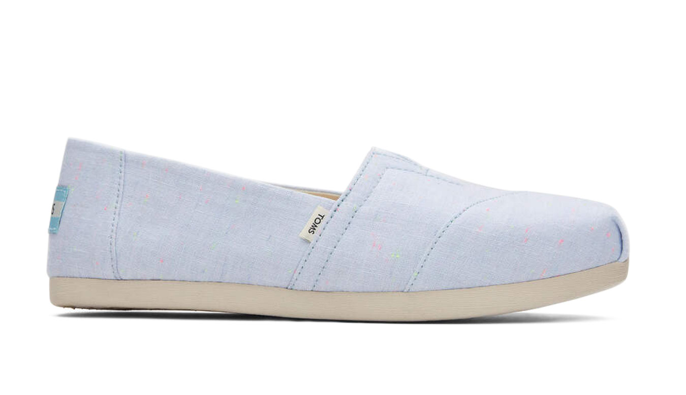 Image of Toms Alpargata Light Blue Speckled Linene Wmn PL