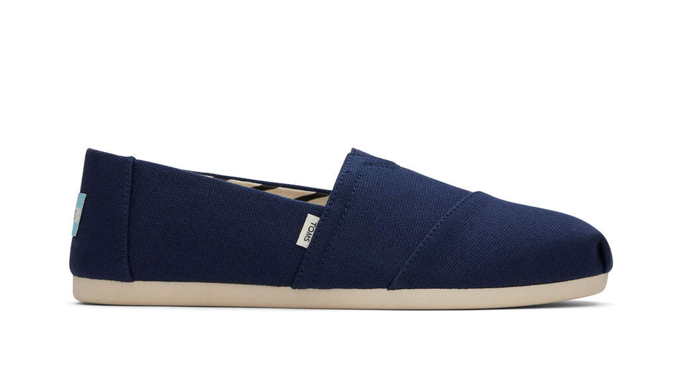 Image of Toms Alpargata Navy Recycled Cotton Canvas RO