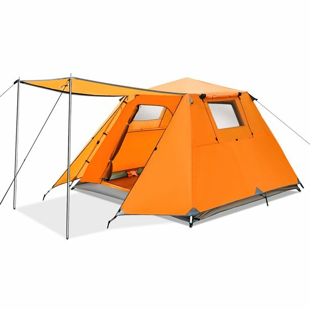Image of Tooca 4-Persons Camping Tent 3 Colors Double Instant Set Waterproof Outdoor Sun Shade Shelters Beach Backpacking Hiking