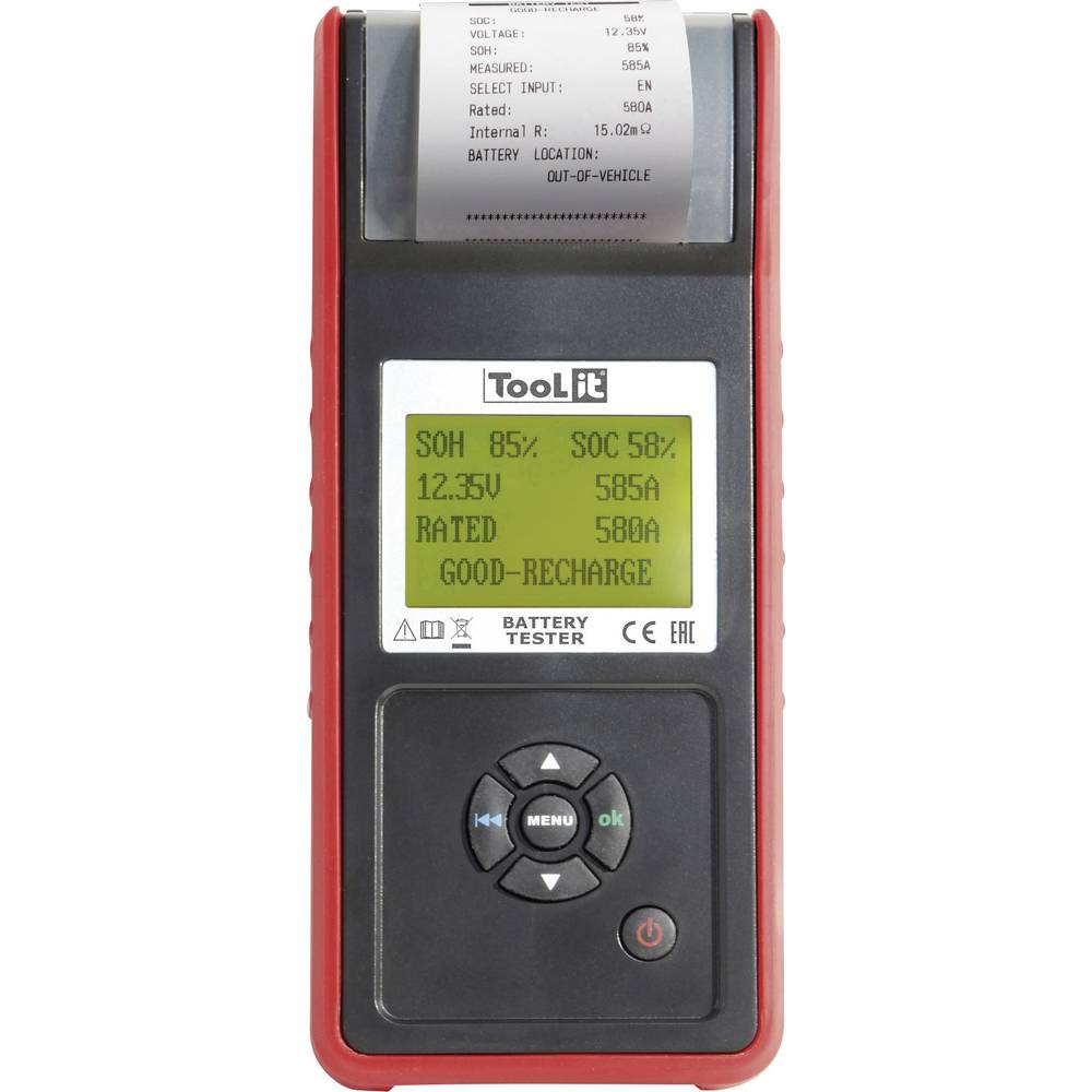 Image of Toolit PBT600 - START/STOP Car battery tester Battery monitor 120 cm