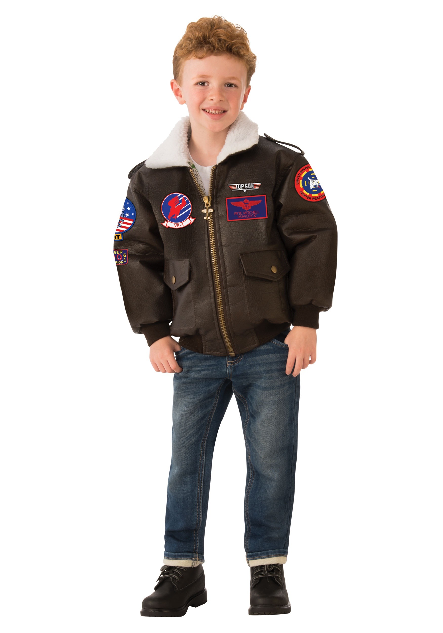 Image of Top Gun Bomber Jacket Costume for Kids ID RU641261-M